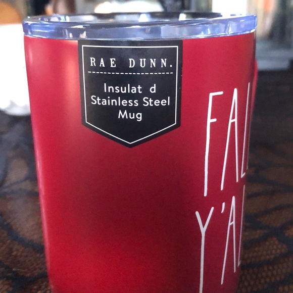 Rae Dunn | Rare Red Fall Y’all Insulated Steel Mug - Picture 5 of 6